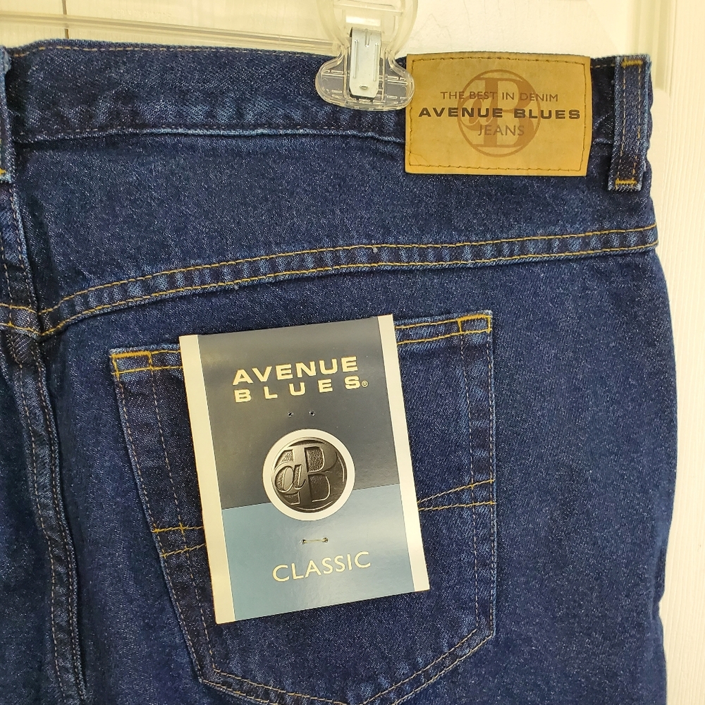 Avenue Blues High Waist Classic Fit Blue Jeans Plus Size 22 Avg ~ New With Tags - Picture 8 of 11